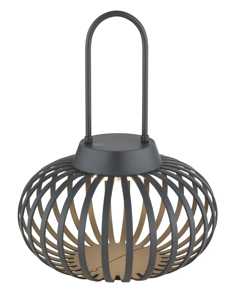 Globo ALLEGRA table lamp - metal anthracite matt - plastic anthracite matt