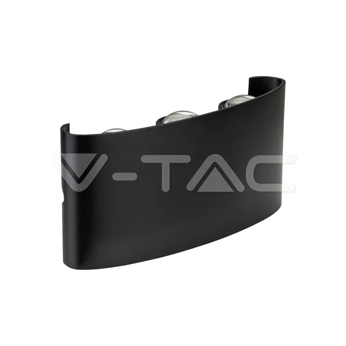 V-Tac 5W LED Wall Light Sand Black IP54 4000K