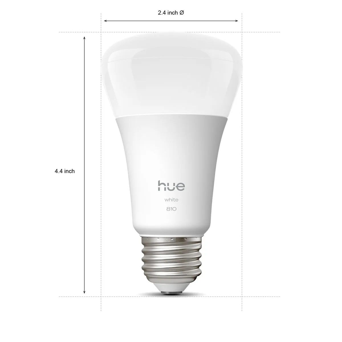 Signify Hue White 60W A19 4PACK- E26 smart bulbs