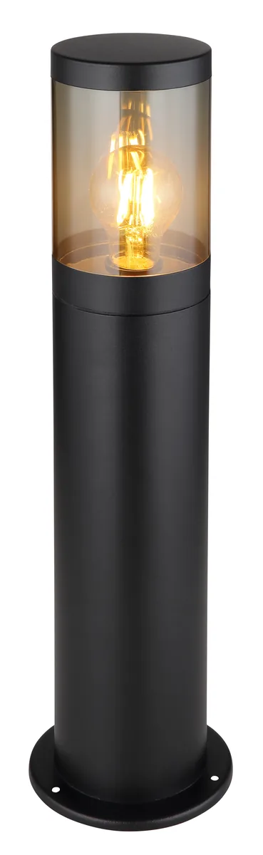 Globo XELOO Outdoor Light - stainless steel black matt - plastic smoke colored