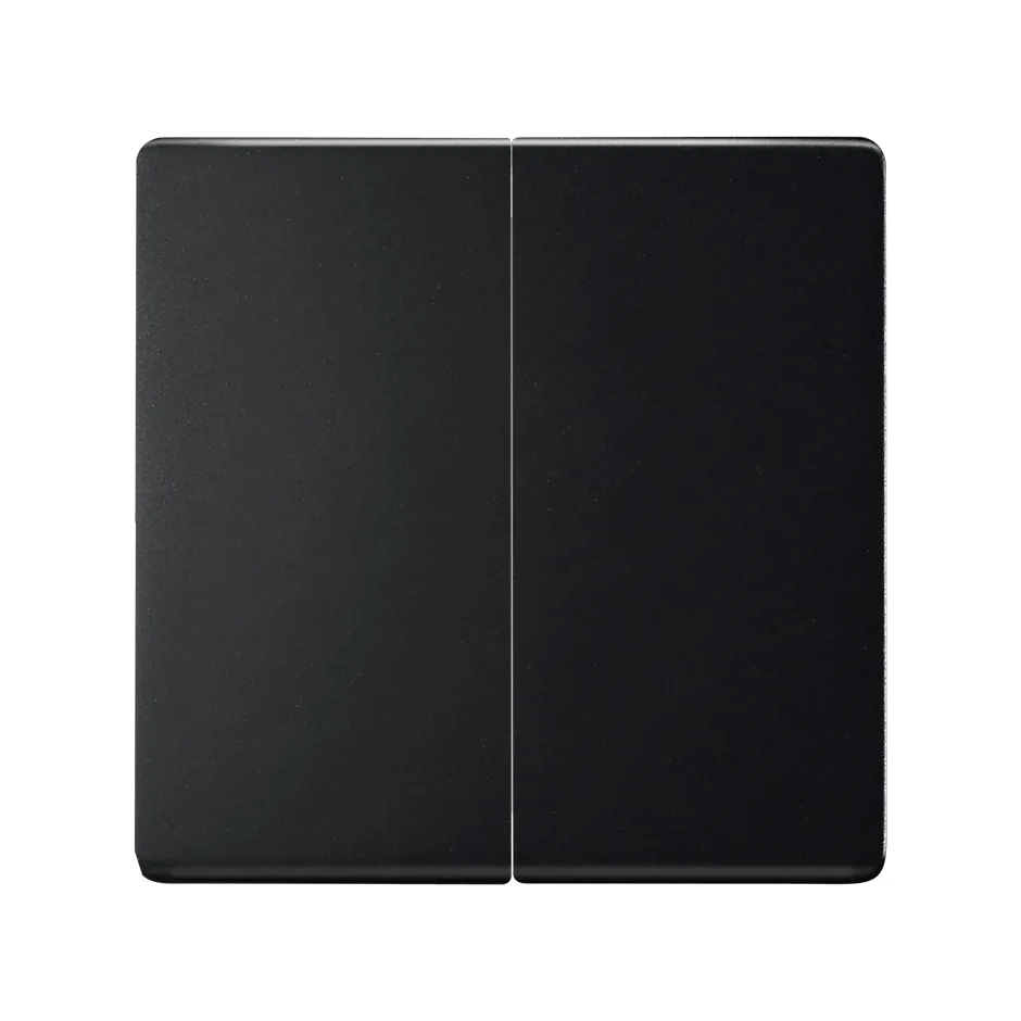 Simon Double 2-way switch with screw terminal connection system matt black Simon 82 Concept