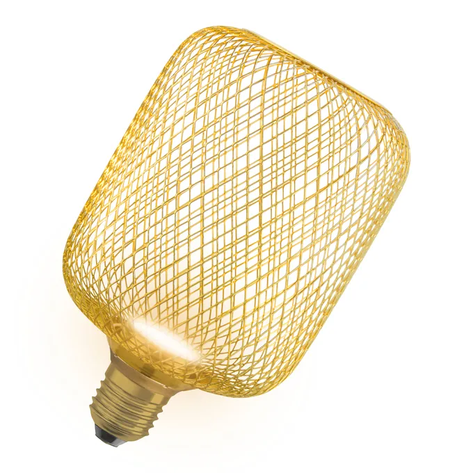 Ledvance DECOR LED FLAT SQUARE 100 GOLD 3.5W 827 Frosted E27 Non-DIM