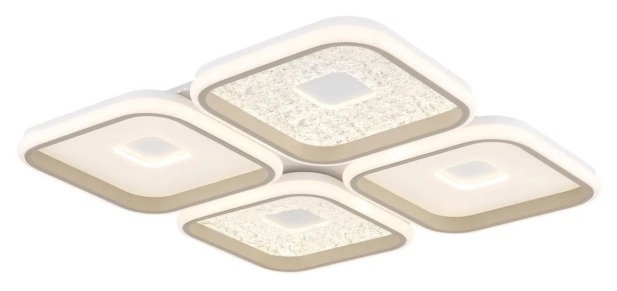 Globo MOSAIKO ceiling light - metal white matt - acrylic opal