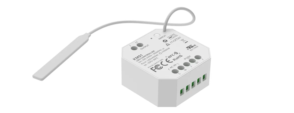 LTECH Push-Relay Matter/Thread single-relay Switch Module KMS1