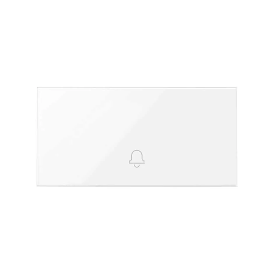 Simon Single key with bell symbol for push button switch gloss white Simon 100