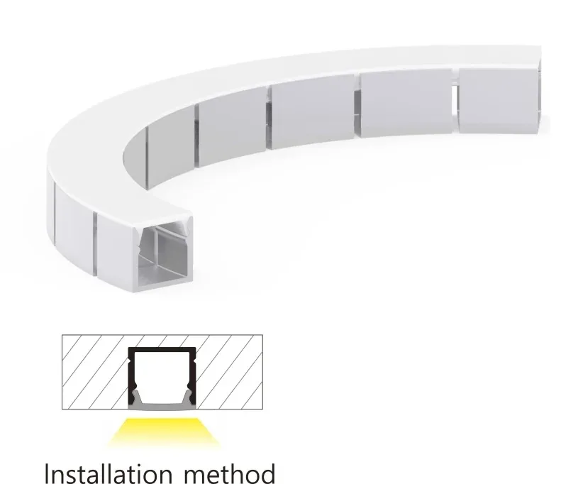 Lumibright Trimless Bendable LP.1210.DECO LED Profile