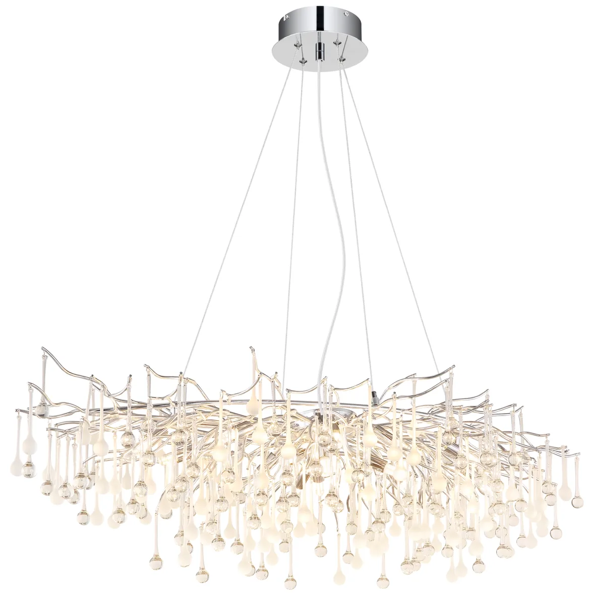 Globo MAXINE — Chrome metal, crystals