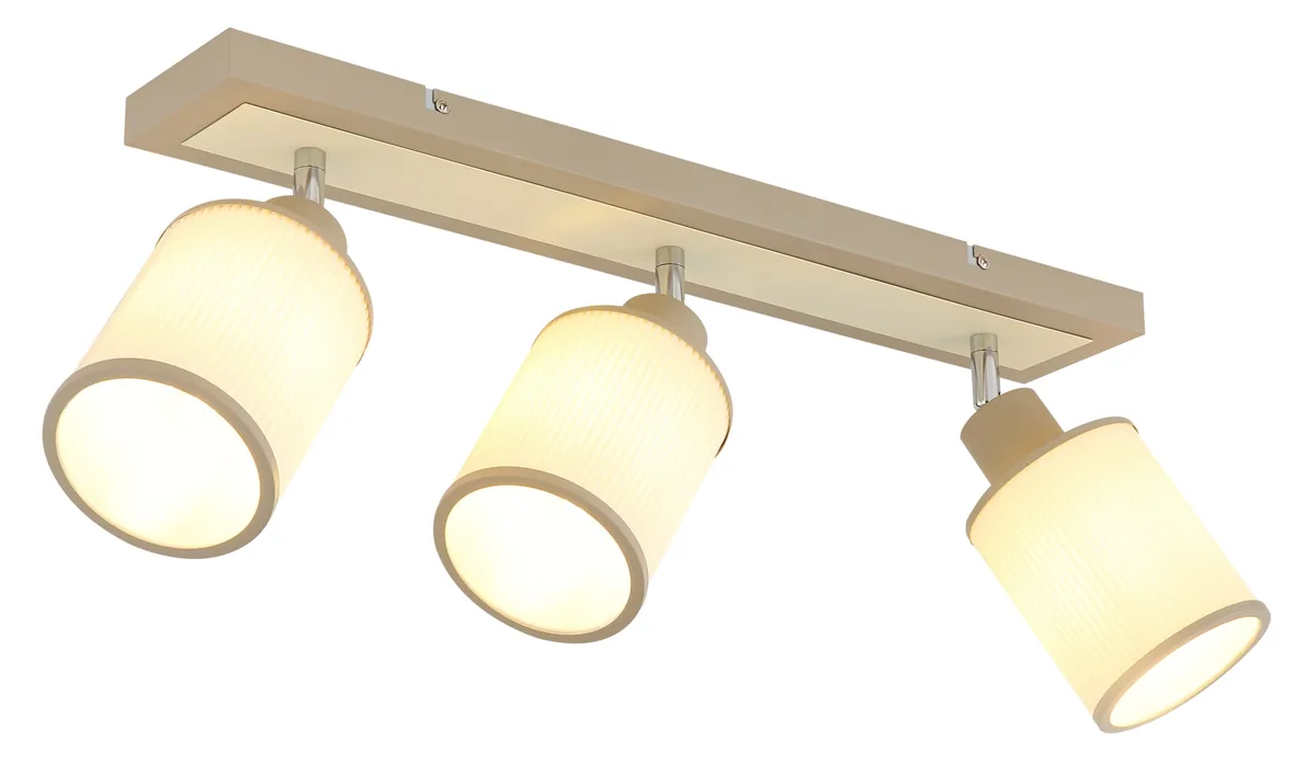 Globo ALUMA spotlights - metal sand colored matt - textile beige