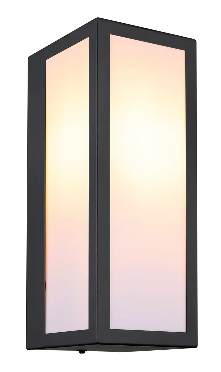 Globo GUNDULA Outdoor Light - metal black matt - polycarbonate opal