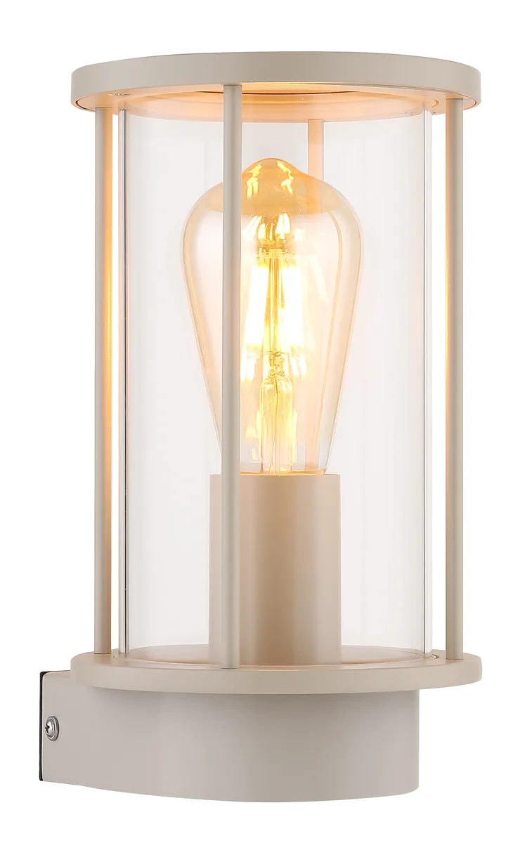 Globo GRACEY Outdoor Light - stainless steel sand colored matt - glass clear