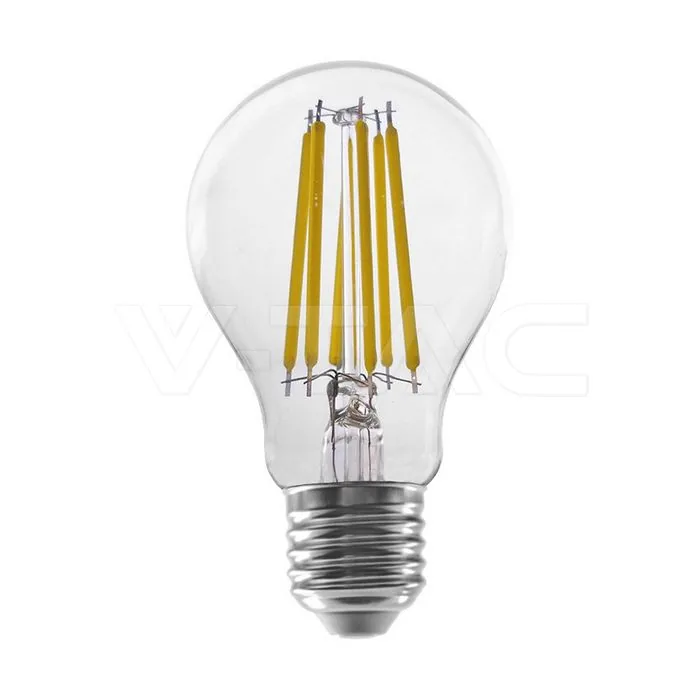 V-Tac 12W LED Bulb A60 Filament 6500K E27 3pcs/Pack