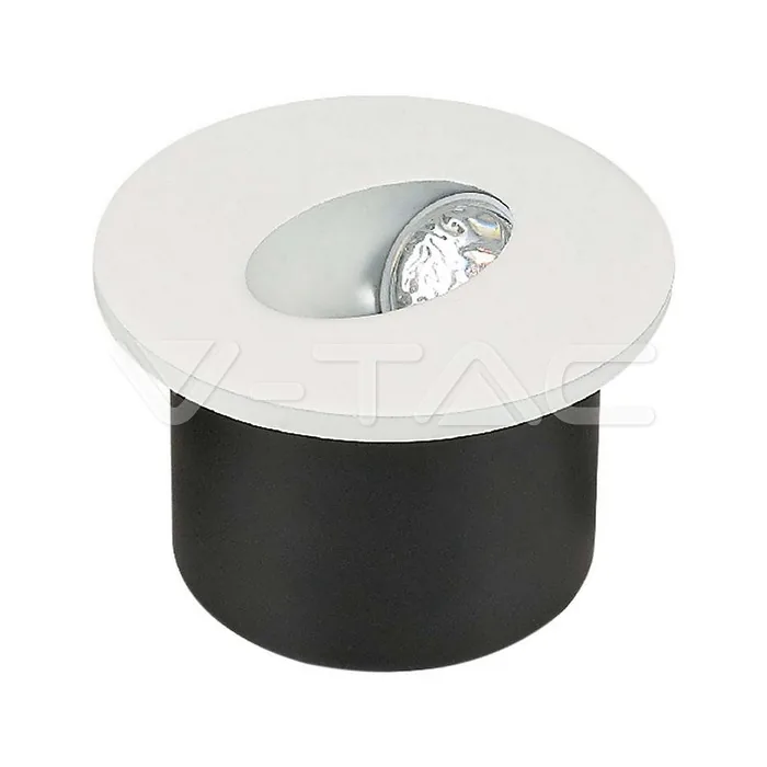 V-Tac 3W LED Step Light Round 4000K