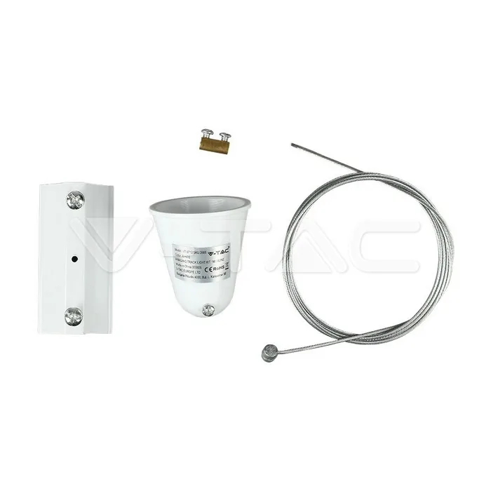 V-Tac Hanging Track Light Kit 1M/4Line White
