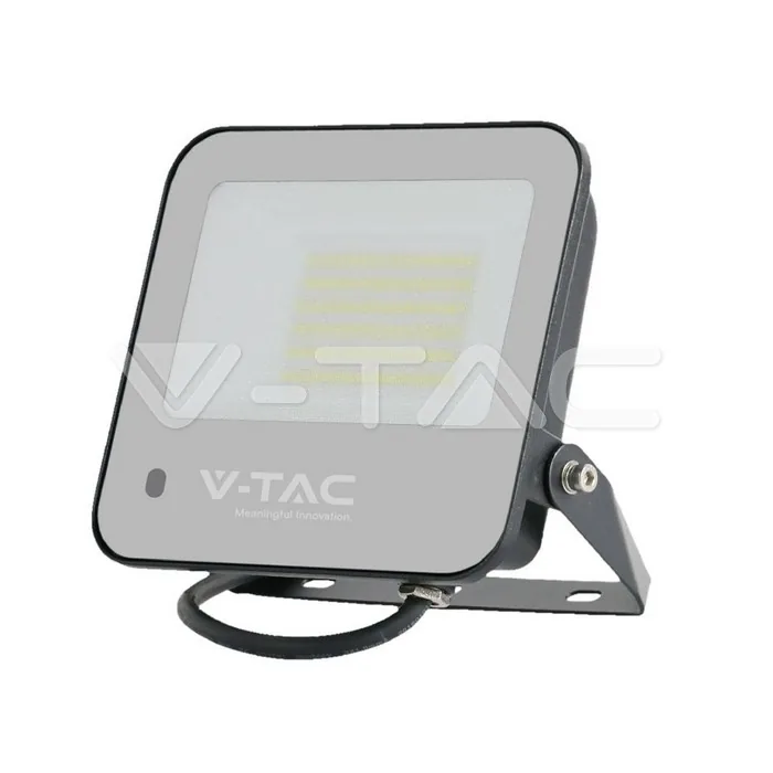 V-Tac 50W Floodlight RGB+White Frosted Glass Black Body with Contrоller IP65