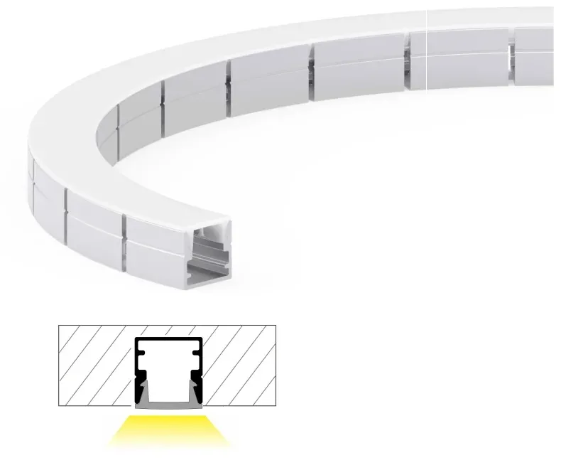Lumibright Trimless Bendable LP.1010.DECO LED Profile