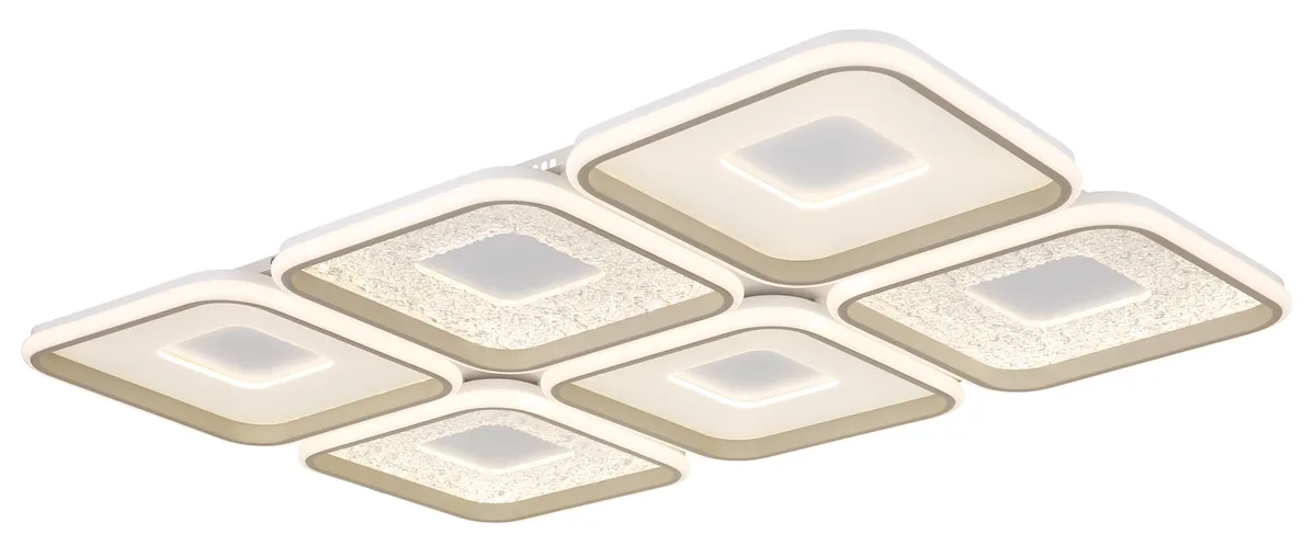 Globo MOSAIKO ceiling light - metal white matt - acrylic opal