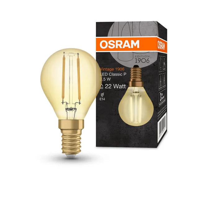 Ledvance Vintage 1906 Classic P 22 Filament 2.5W 824 Gold E14