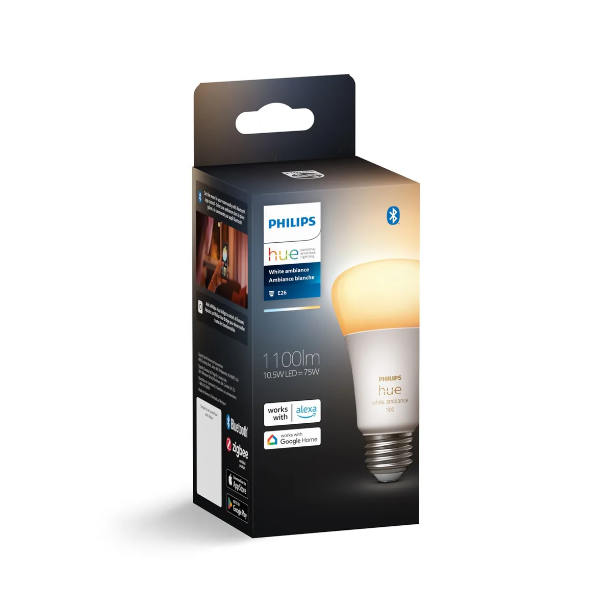 Signify Hue A19 E26 LED Bulb - White Ambiance