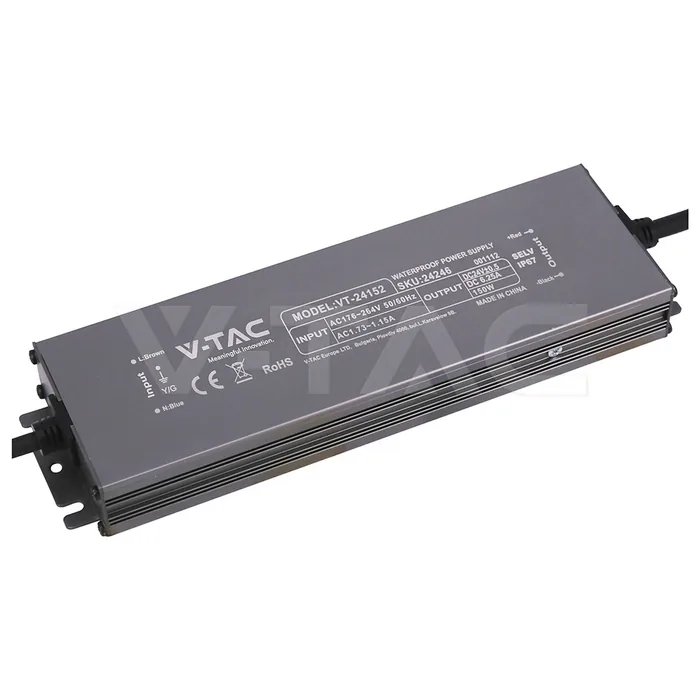 V-Tac Power Supply 150W 24V 6.25A IP67