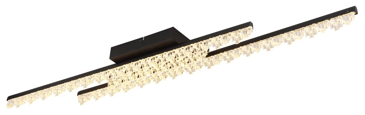 Globo HILTON ceiling light - metal black matt - aluminium black matt