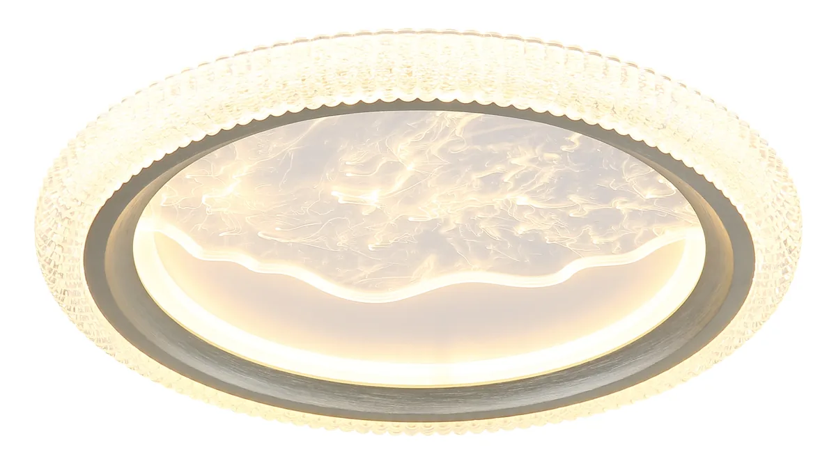 Globo ODESSA ceiling light - metal grey matt - acrylic crystal clear