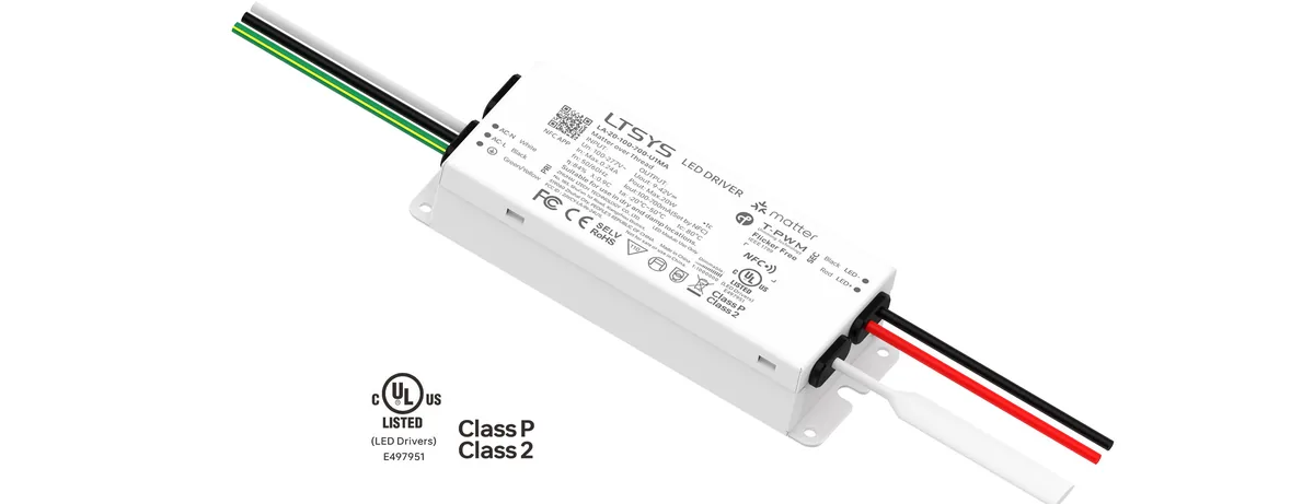 LTECH 20W 100-700mA UL Certification NFC CC Matter LED Driver LA-20-100-700-U1MA