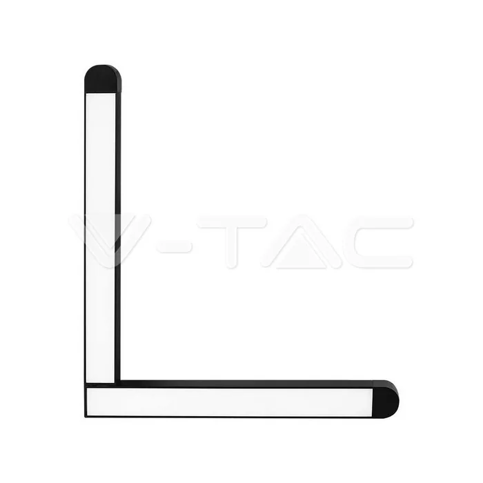 V-Tac 25W LED Magnetic Linear Light L Shape 6400K Black Body
