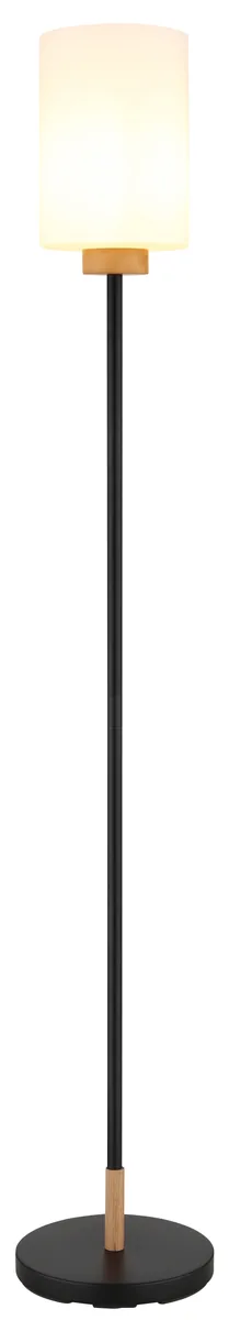 Globo ROWENA Floor lamp - metal black matt - glass opal matt