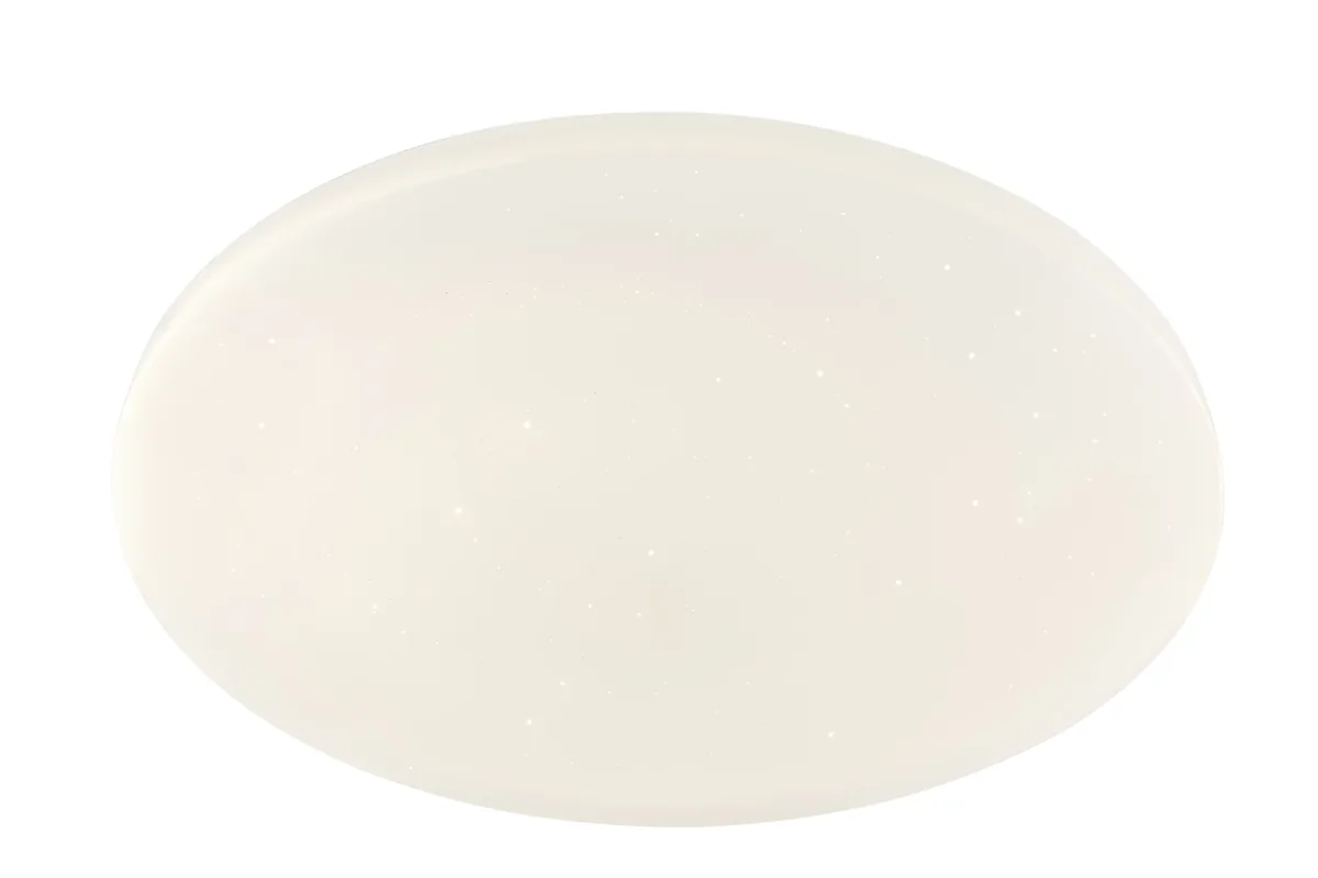 Globo SAJAMA I ceiling light - metal white - acrylic white sparkle