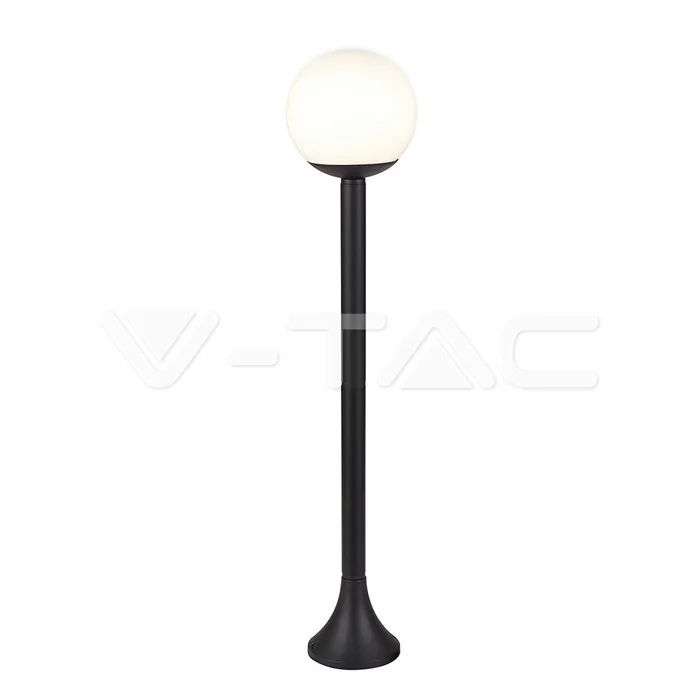 V-Tac Stand Lamp 1xE27 Matt Black Opal Plastic C Ball