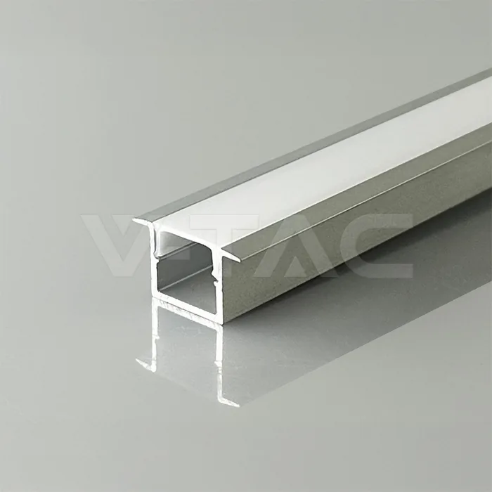 V-Tac LED Strip Mounting Kit With Diffuser Recessed 2000*12*10mm