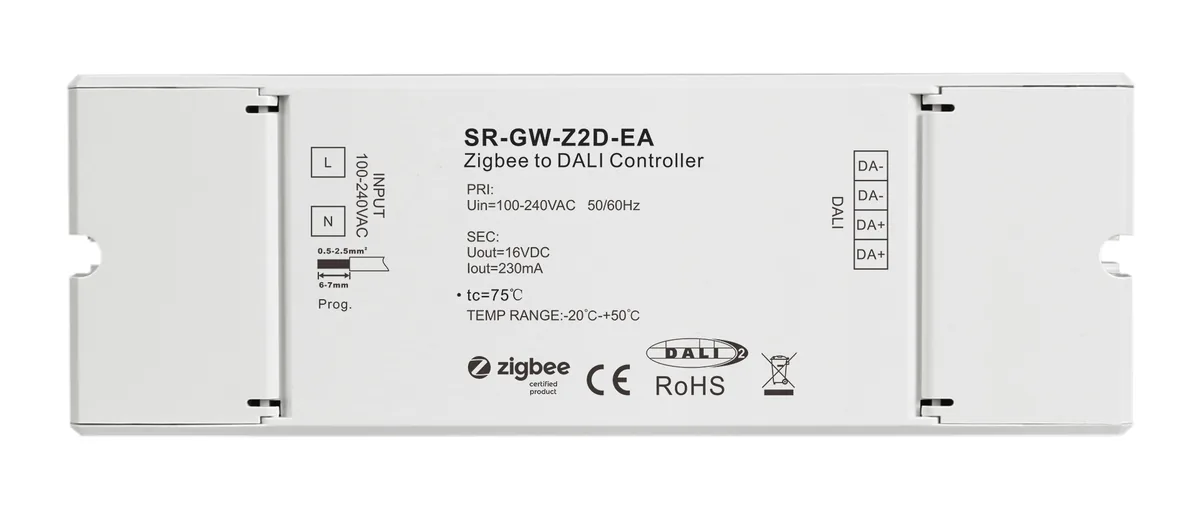 DALI 2 Certified 6 Key Push Button Wall Switch SR-2422K6-DA2 Switches