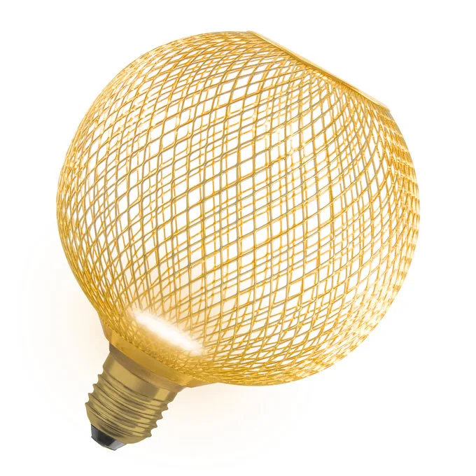 Ledvance DECOR LED FLAT GLOBE 125 GOLD 3.5W 827 Frosted E27 Non-DIM