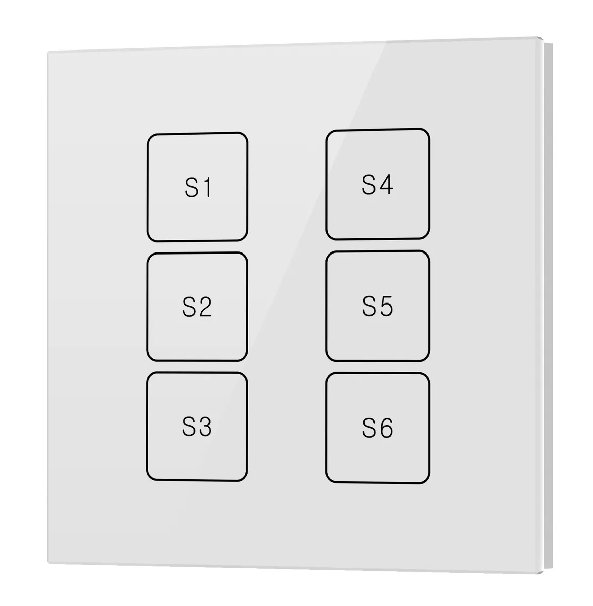 6 Key DALI Wall Switch Touch Panel SR-2422T6-DIM-G1-S6 Switches