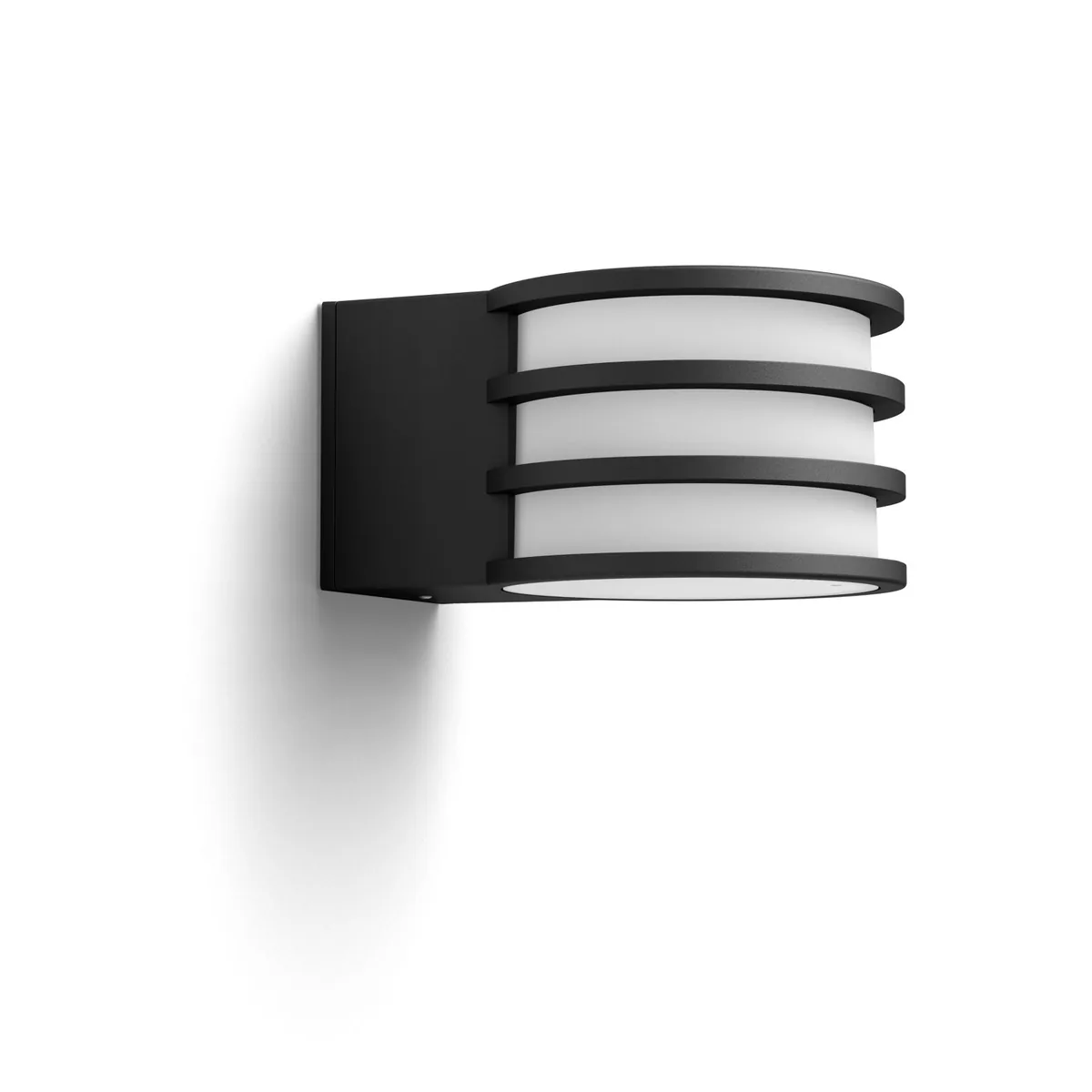Signify Hue Lucca Outdoor Wall Light Black Lantern