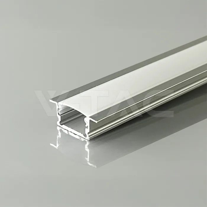 V-Tac LED Strip Mounting Kit With Diffuser Recessed 2000*13.2*7mm