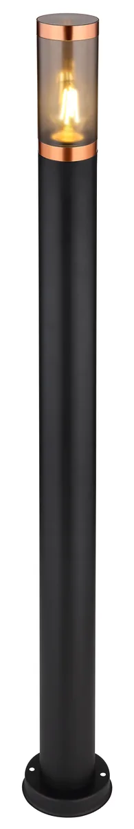 Globo BOSTON Outdoor Light - stainless steel black - plastic smoke colored