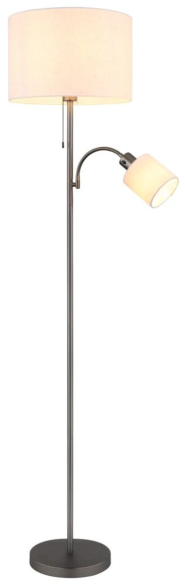 Globo THEA — metal, cream linen