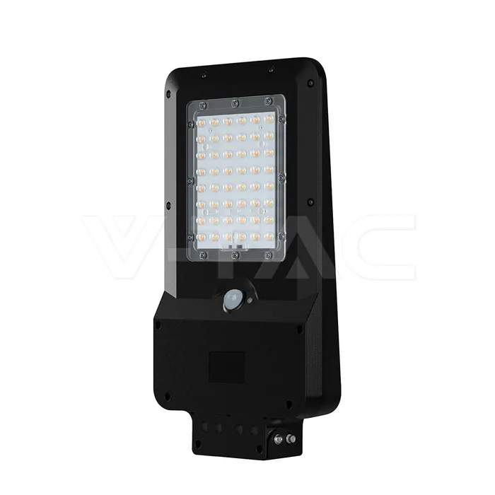 V-Tac 20W LED Solar Street Light 5400mAh CCT:3IN1 Black Body