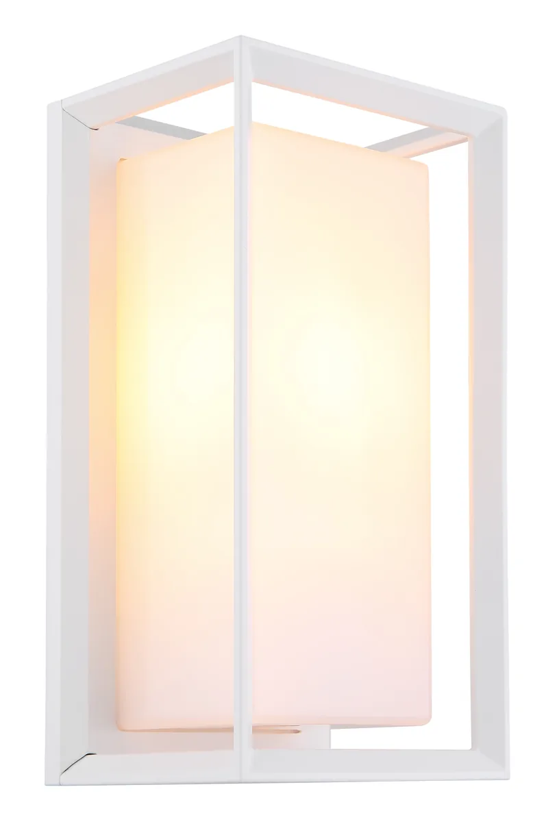 Globo LOGANA Outdoor Light - aluminium white matt - plastic satined