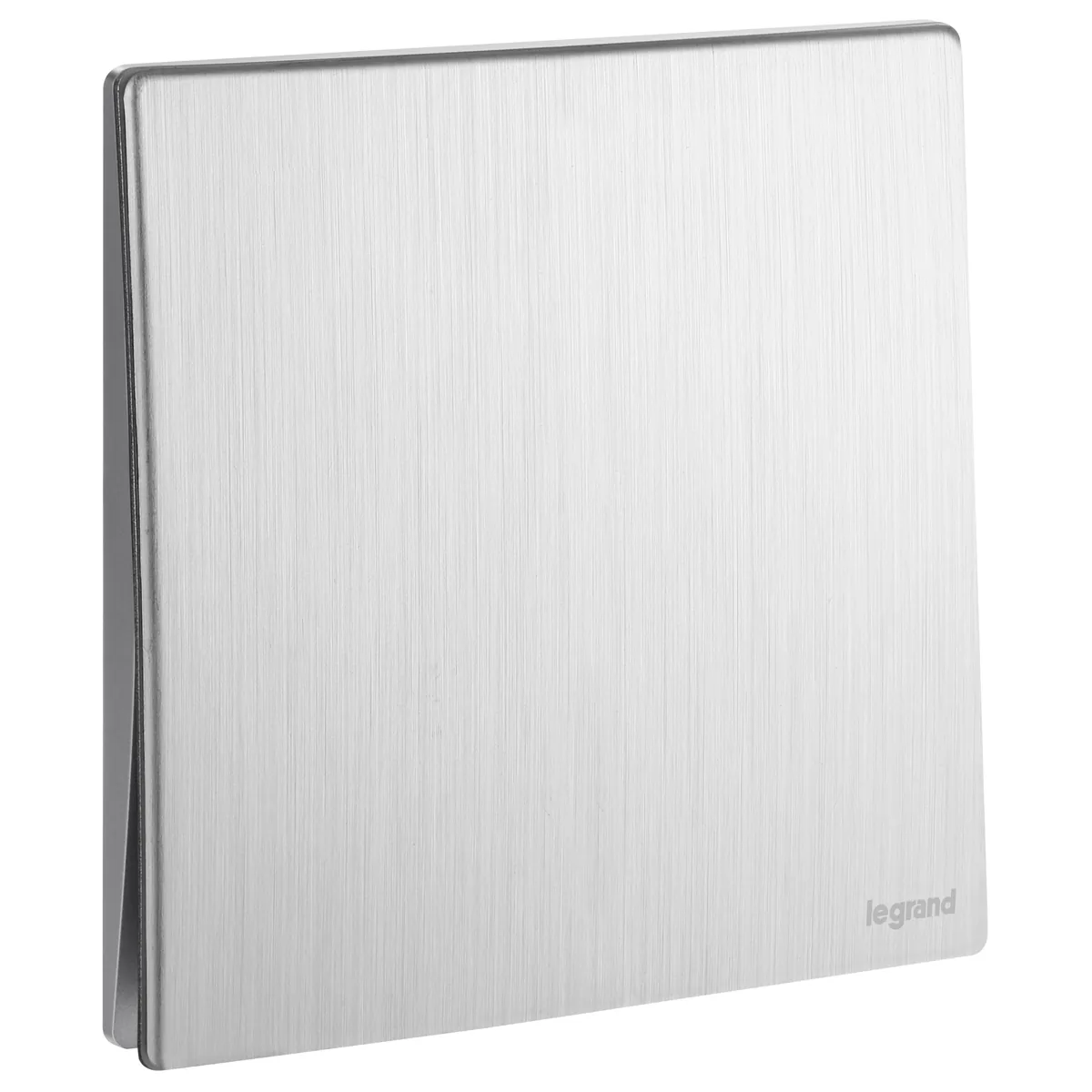 Legrand Mallia Senses 1 Gang 2 Way Switch 16Ax Brushed Aluminium