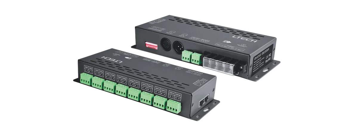LTECH 16CH DMX-PWM Decoder LT-880-350