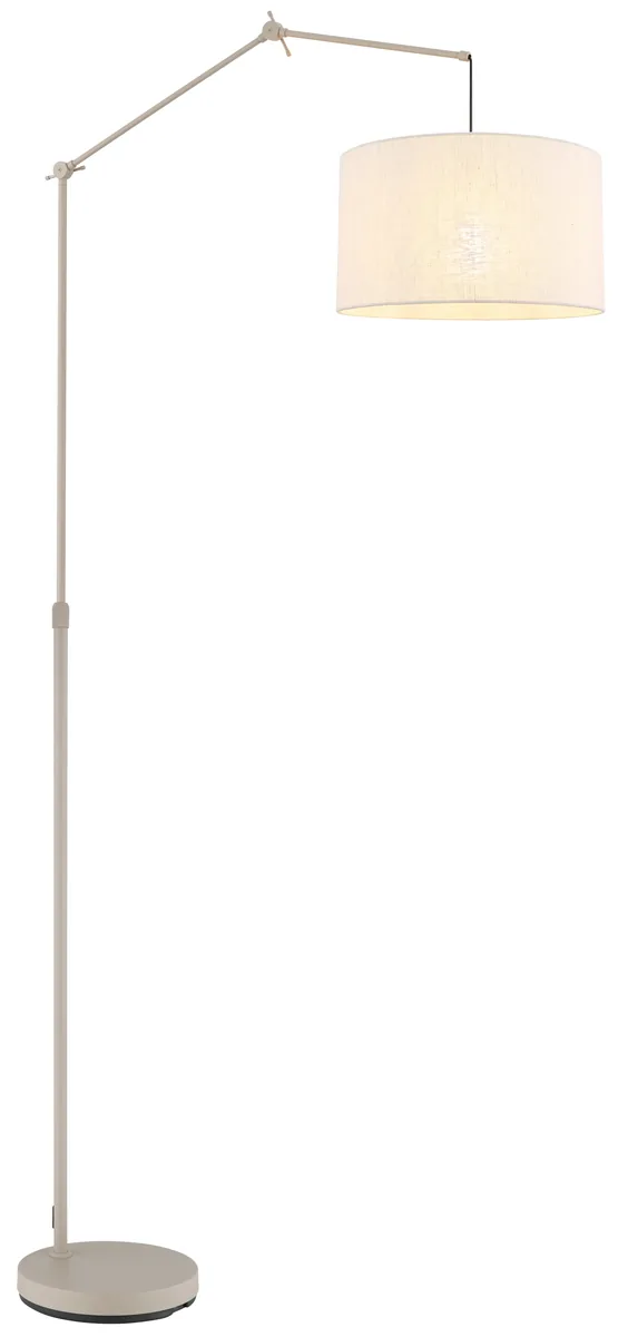Globo ROM Floor lamp - metal sand colored sand colored - linen beige