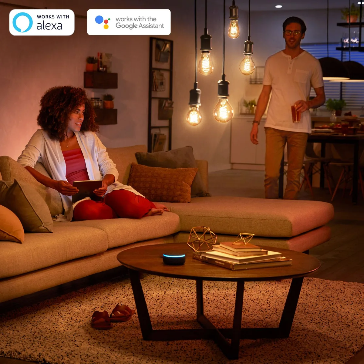 Signify Hue G25 Globe LED Bulb - White Filament