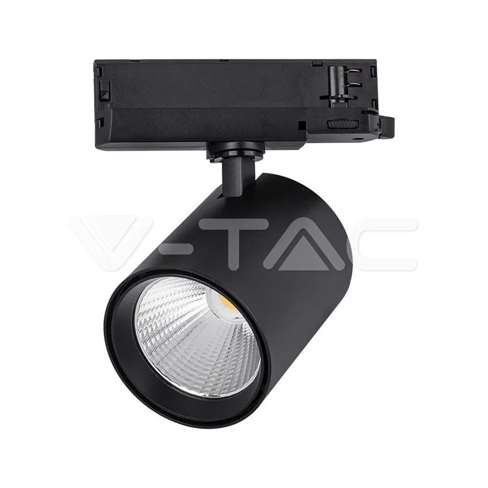 V-Tac 35W LED Tracklight Aluminum 4000K Black Body