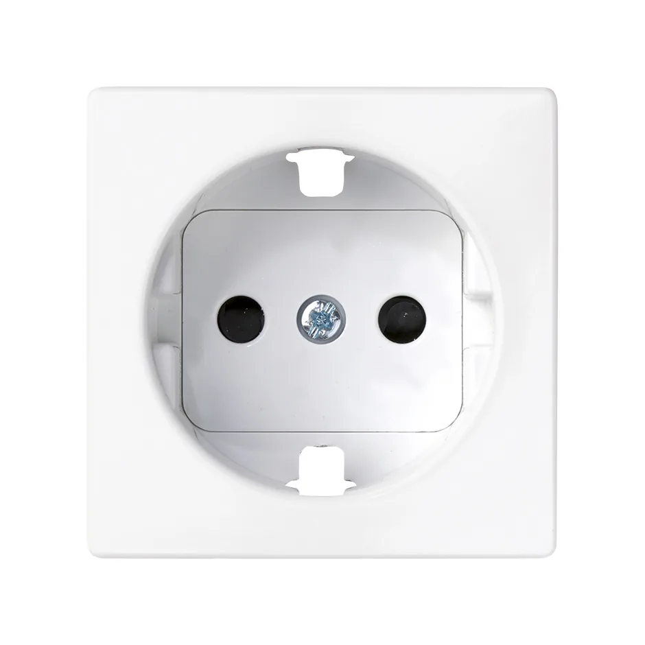 Simon Schuko Socket 16A Screw Terminal + Cover White Simon 82