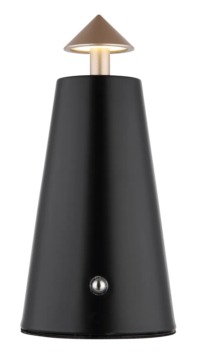 Globo LIVA table lamp - metal black matt - metal cappuccino-coloured matt