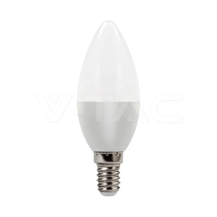 V-Tac 5.5W LED Candle Bulb E14 CREE Chip Dimmable 4000K