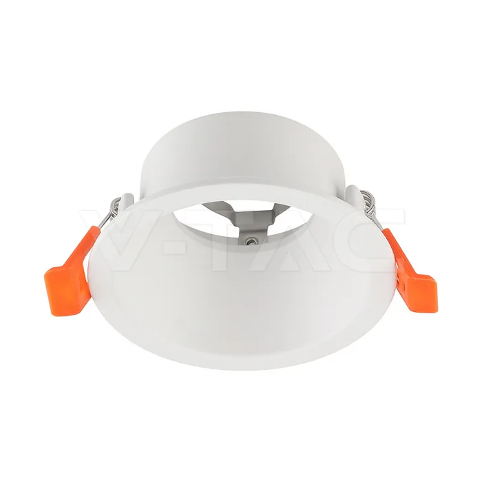 V-Tac GU10 Fitting Aluminum Deep Anti Glare Round White