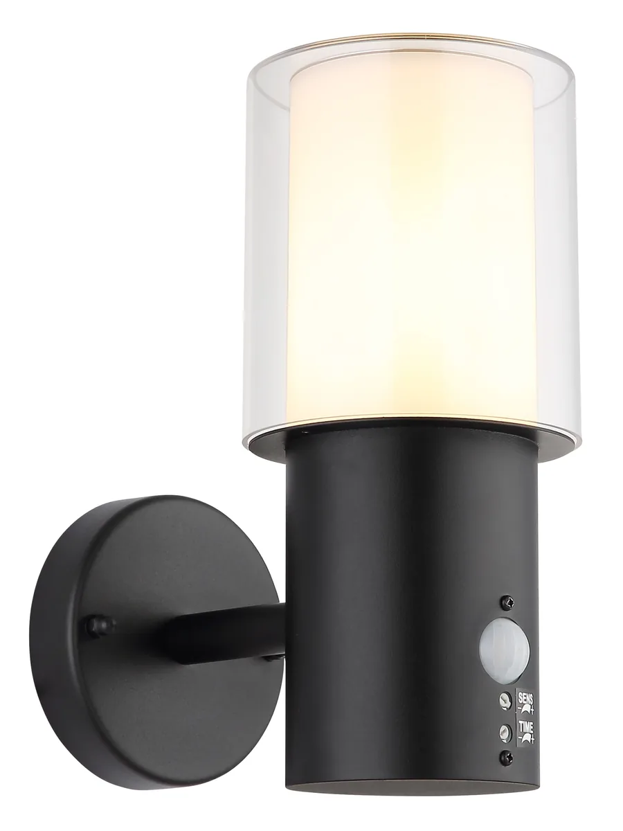 Globo COMPTON Outdoor Light - stainless steel black matt - plastic clear